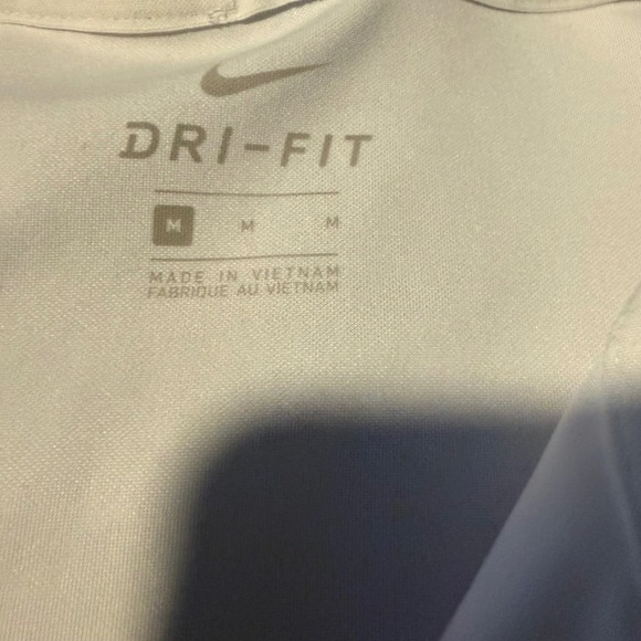 Nike Dri-FIT Mens White Short Sleeve Golf Polo Shirt Size Medium - Picture 4 of 9